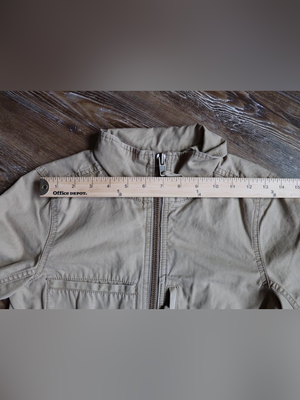 Madewell Fleet Utility Jacket Khaki Beige 100% Cotton Cargo Gorpcore Womens XS - Picture 13 of 16